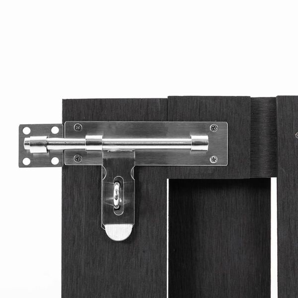 vidaXL Puutarhaportti WPC 100x60 cm harmaa