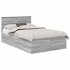vidaXL S&auml;ngyn runko Harmaa Sonoma 4FT Small Double Tekninen puu