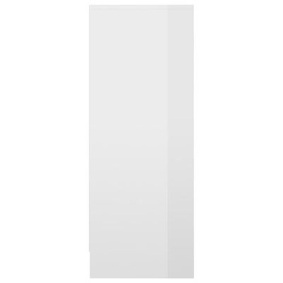 vidaXL Kenkäkaappi korkeakiilto valkoinen 31,5x35x90 cm lastulevy