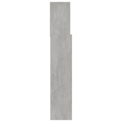 vidaXL Sängynpääty säilytystilalla betoninharmaa 180x19x103,5 cm