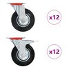 vidaXL Rullapy&ouml;r&auml;t 24 kpl 125 mm