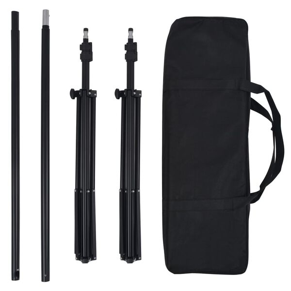 vidaXL Valokuvastudiosarja valosarja, valokuvausp&ouml;yt&auml; ja heijastin