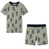 vidaXL Lasten lyhythihainen pyjama vaalea khaki 128