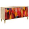 vidaXL TV-kaappi HEESCH 102 x 33 x 50 cm Sonoma Tekninen puu