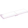 vidaXLPöytälevy ruskea 200x50x(2-4)cm käsitelty täystammi elävä reuna