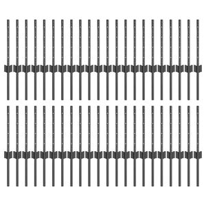 vidaXL Aidan pylv&auml;&auml;t 44 pcs Harmaa 80 cm Ter&auml;s