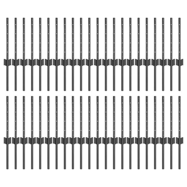 vidaXL Aitalatu 44 pcs Harmaa 80 cm Ter&auml;s