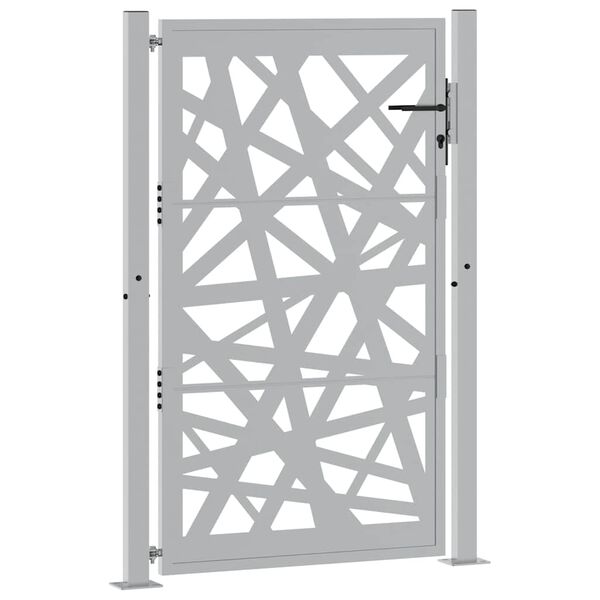 vidaXL Puutarhan portti 100x150 cm s&auml;&auml;nkest&auml;v&auml; ter&auml;s valodesign