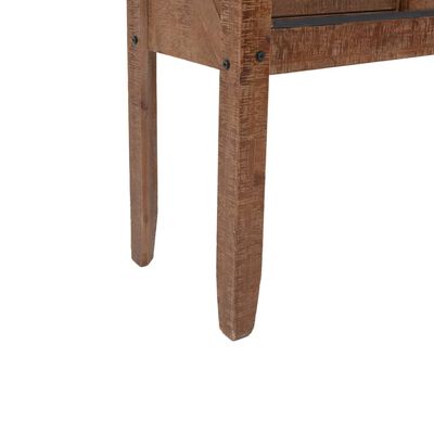 vidaXL Konsolipöytä kiinteä kuusipuu 131x35,5x75 cm ruskea