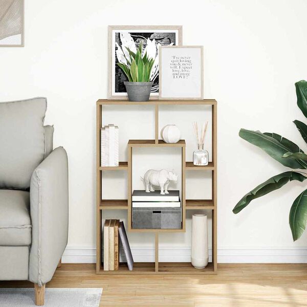 vidaXL Kirjahylly artesaani tammi 63x20x90 cm tekninen puu