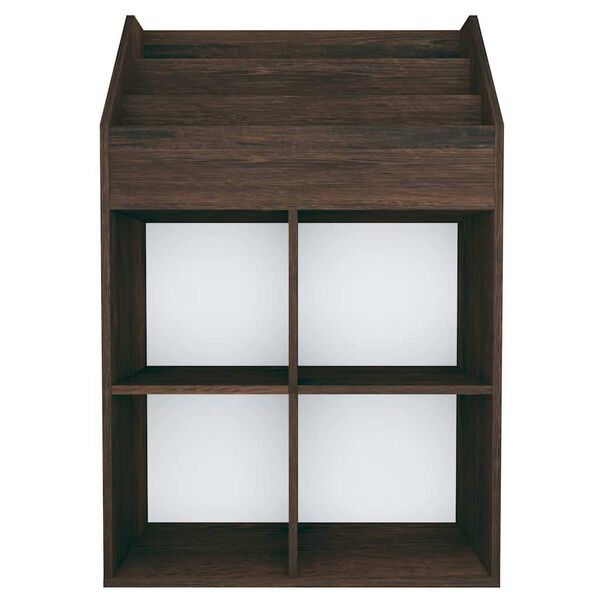 vidaXL Lasten lehtiteline savutammi 71x30x114 cm tekninen puu