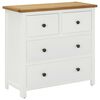vidaXL Lipasto 80x35x75 cm t&auml;ysi tammi