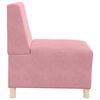 vidaXL Modulaarinen k&auml;sinojatonta sohva-yksikk&ouml; 3 pcs Pinkki