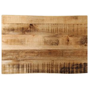 vidaXL P&ouml;yt&auml;levy el&auml;v&auml; reuna 50x40x2,5 cm t&auml;ysi karkea mangopuu