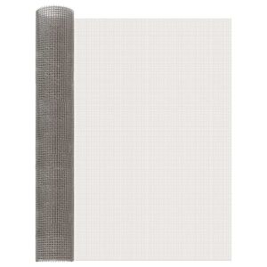 vidaXL Verkkoruudun 80 x 500 cm 3 Mesh Ruostumaton ter&auml;s 201 Hopea