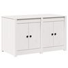 vidaXL Keitti&ouml;kaappi MEPPEL Valkoinen 106 x 55 x 64 cm T&auml;ysi M&auml;nty
