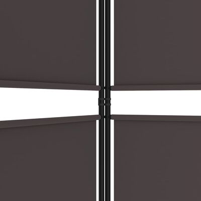 vidaXL 6-paneelinen Tilanjakaja ruskea 300x180 cm kangas