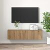 vidaXL TV-tasosetti 2 pcs Ruskea 60 x 30 x 30 cm Tekninen puu