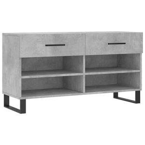 vidaXL Kenk&auml;penkki betoninharmaa 102x35x55 cm tekninen puu