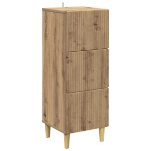 vidaXL Laatikkokaappi 33 x 34,5 x 90 cm Tekninen puu Artisaanitammi