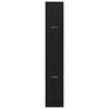 vidaXL Apteekkarikaappi Musta tammi 30 x 41 x 174.5 cm Tekninen puu