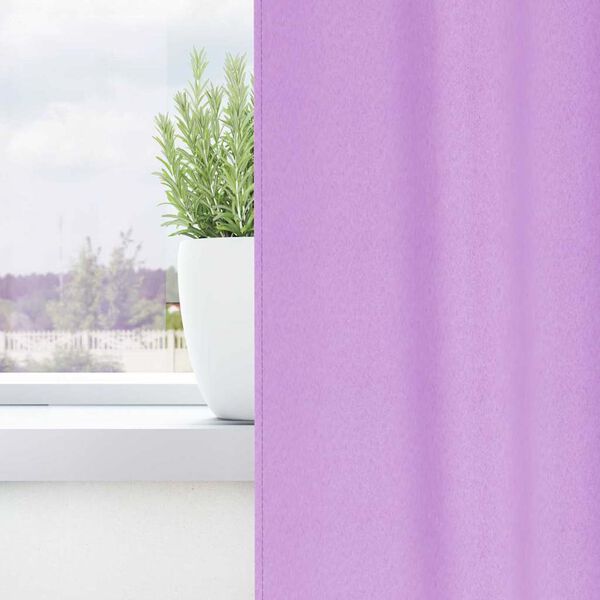 vidaXL Piment&auml;v&auml; verho renkailla 2 pcs Violetti 140 x 140 cm