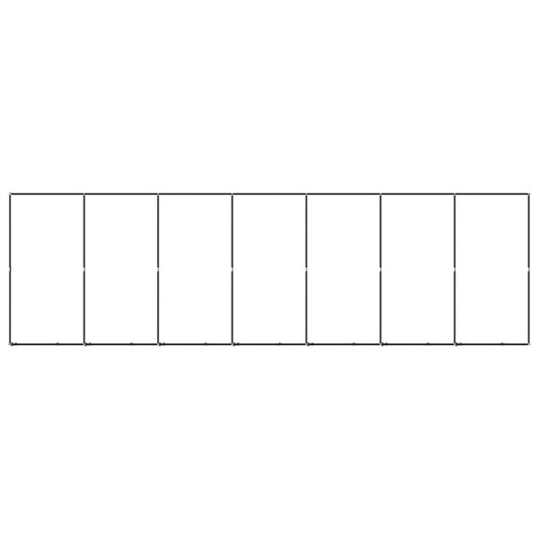 vidaXL Koiran ulkohäkki teräs 12,9 m²