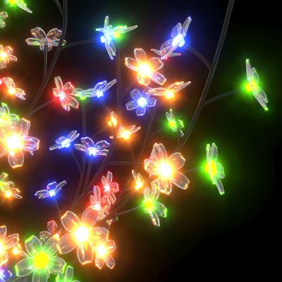 vidaXL Joulukuusi 600 värikästä LED-valoa kirsikankukka 300 cm