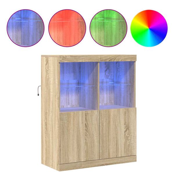 vidaXL Senkki Sonoma tammi 81x37x100 cm tekninen puu