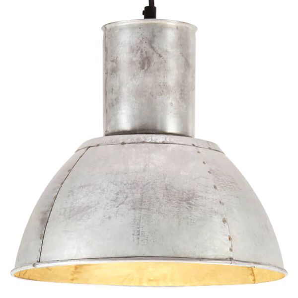 vidaXL Riippuvalaisin 25 W hopea py&ouml;re&auml; 28,5 cm E27