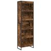 vidaXL Kirjahylly 60 x 30 x 189,5 cm Tekninen puu Savupuu