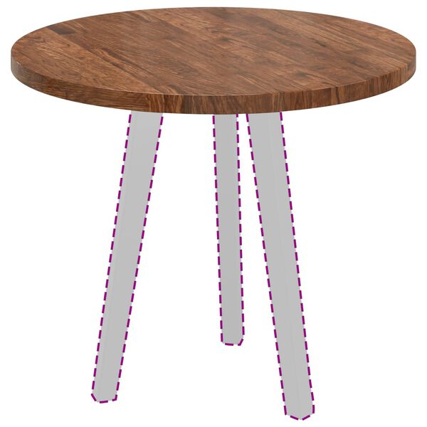 vidaXL P&ouml;yt&auml;levy Vaaleanruskea &Oslash; 60 x 2,5 cm M&auml;ntypuu