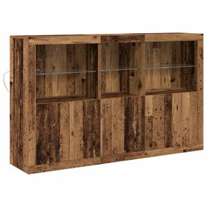 vidaXL LED-p&ouml;yt&auml;taso Vanha puu 162 x 37 x 100 cm Tekninen puu