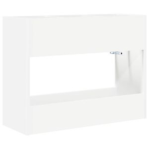 vidaXL Aurinkovarjojalusta Valkoinen 65 x 24 x 50 cm Tekninen puu