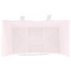 vidaXL Paperikassit 250 kpl kahvoilla pinkki 15x8x21 cm