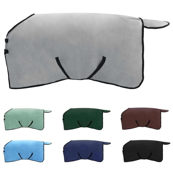 vidaXL Hevospeitto T&auml;ysi vaalea harmaa ja vaaleanpunainen Polyesteri