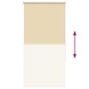 vidaXL Rullaverho Blackout Beige 85x130 cm Kankaan leveys 80,7 cm