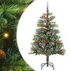 vidaXL Tekojoulukuusi LED -nauhavalot Vihre&auml; 150 cm PVC ja metalli