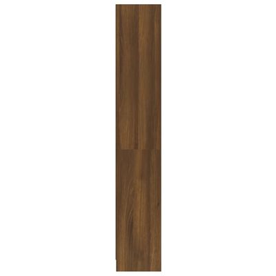 vidaXL 4-kerroksinen Kirjahylly ruskea tammi 60x24x142 cm tekninen puu