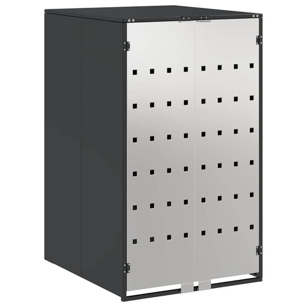 vidaXL Pyörällinen jäteastian säilytys kaasun nostokannella 240L astialle