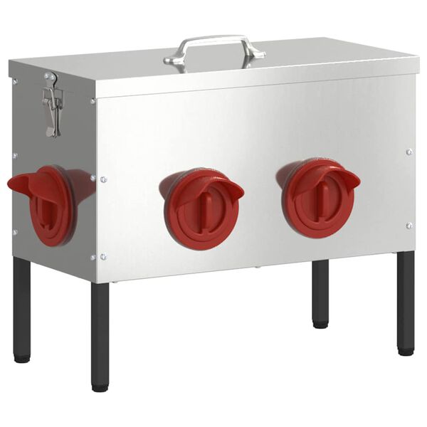 vidaXL Kanan ruokinta-allas 2 pcs Hopea 41,5 x 20,5 x 33 cm