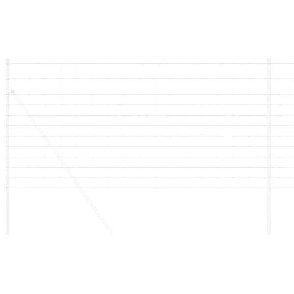 vidaXL Riista-aita Hopea 50 x 1,2 m Galvanoitu ter&auml;s