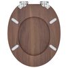 vidaXL WC-istuin 2 pcs Ruskea 44 x 38 cm MDF-levy