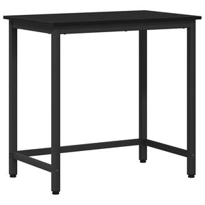 vidaXL P&ouml;yt&auml; Musta tammi. 100 x 50 x 76,5 cm Kehitetty puu ja ter&auml;s