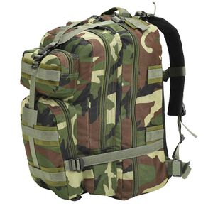 vidaXL Armeijatyylinen reppu 50 l maastokuvio