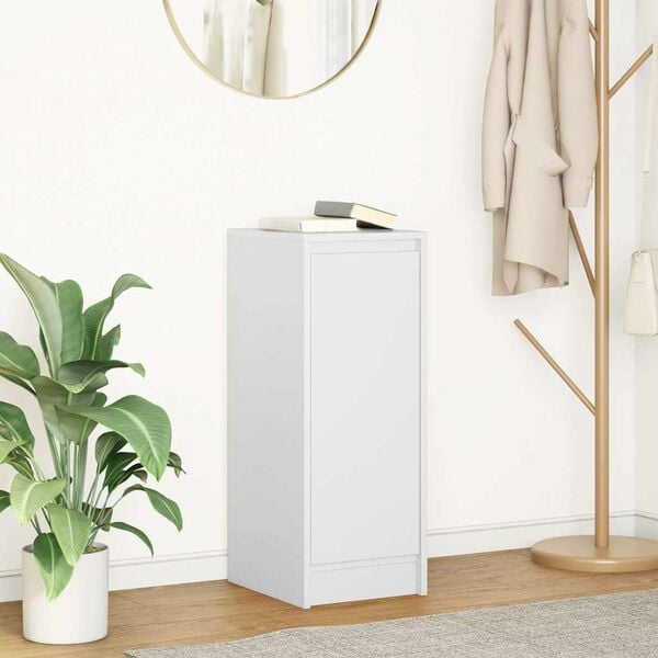 vidaXL Senkki valkoinen 29,5x34x76 cm tekninen puu