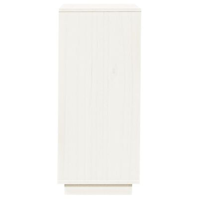 vidaXL Kenkäkaappi valkoinen 35x35x80 cm täysi mänty