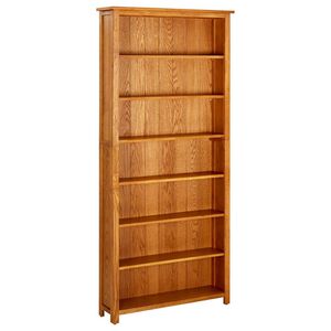 vidaXL 7-kerroksinen kirjahylly 90x22,5x200 cm t&auml;ysi tammi
