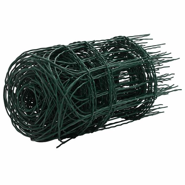 vidaXL Puutarhan raja-aita jauhemaalattu rauta 10x0,4 m