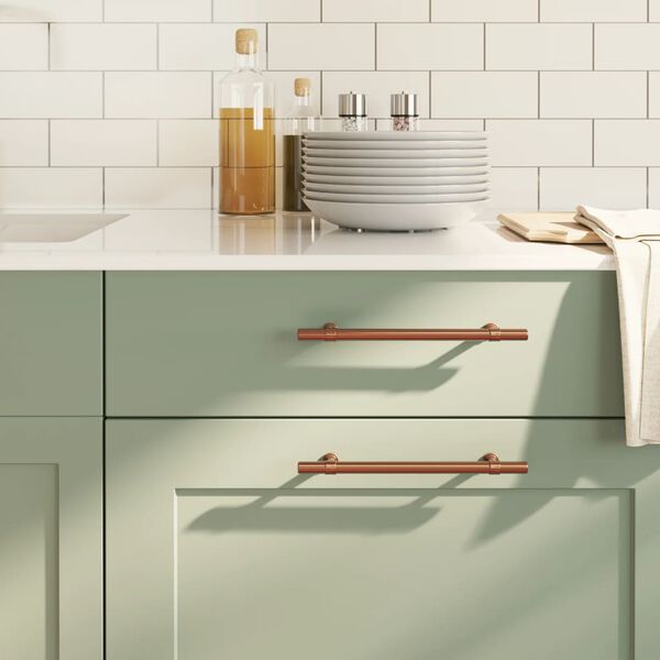 vidaXL Kaapin kahvat 10 kpl pronssi 160 mm ruostumaton ter&auml;s